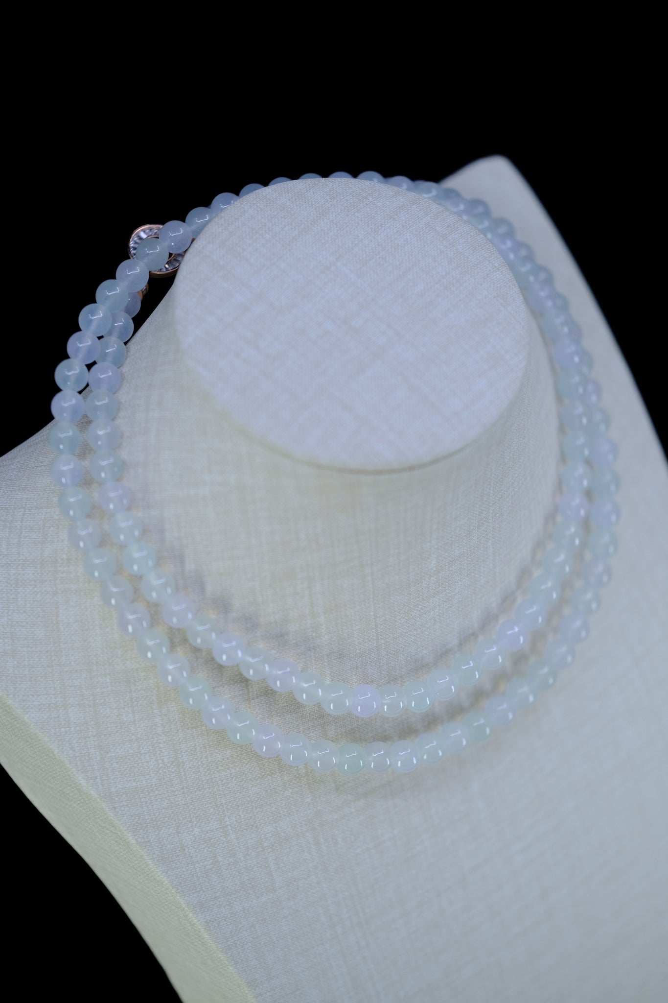 Classique | 6mm Jade Beads Necklace | 冰种
