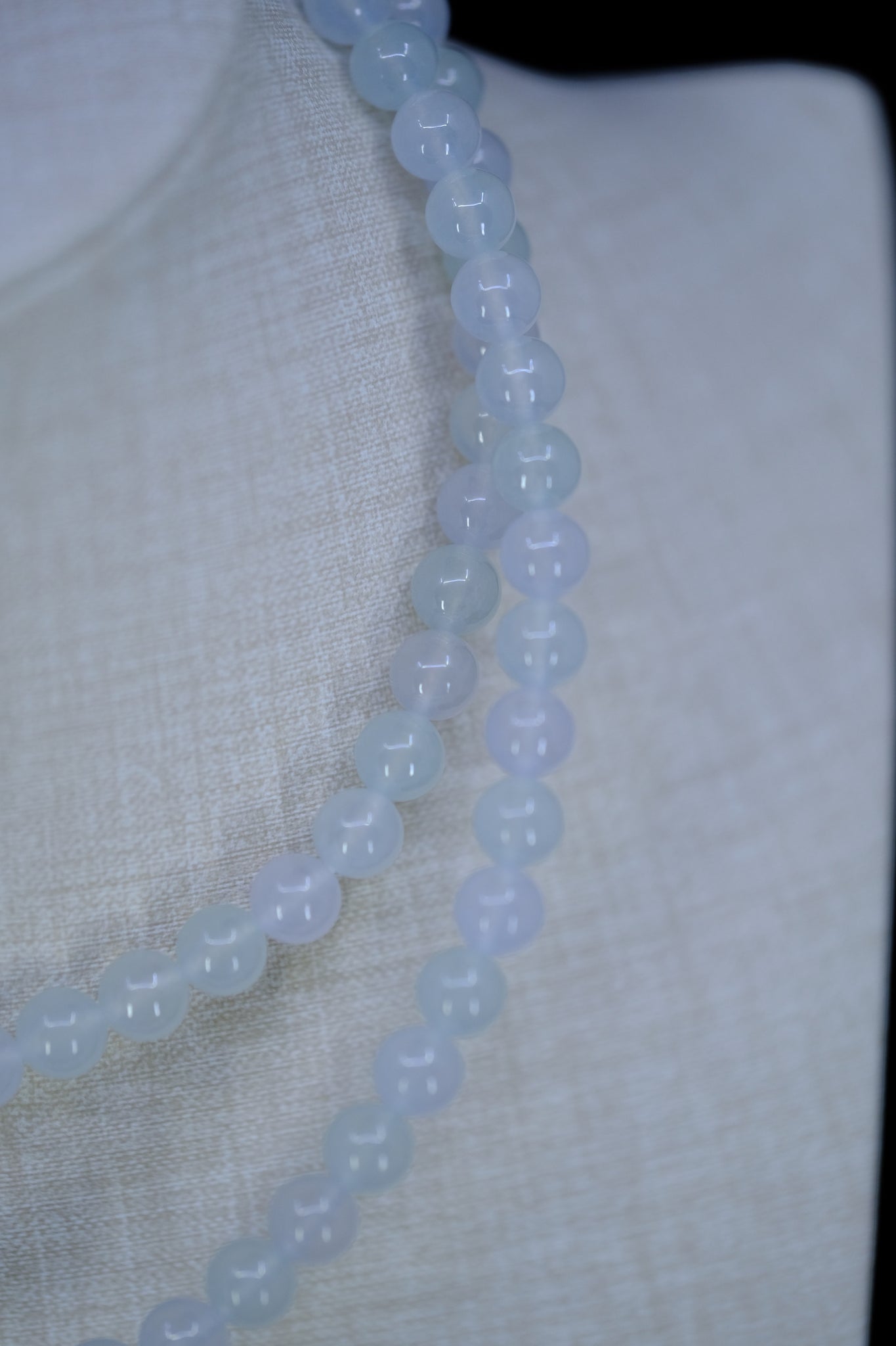 Classique | 6mm Jade Beads Necklace | 冰种
