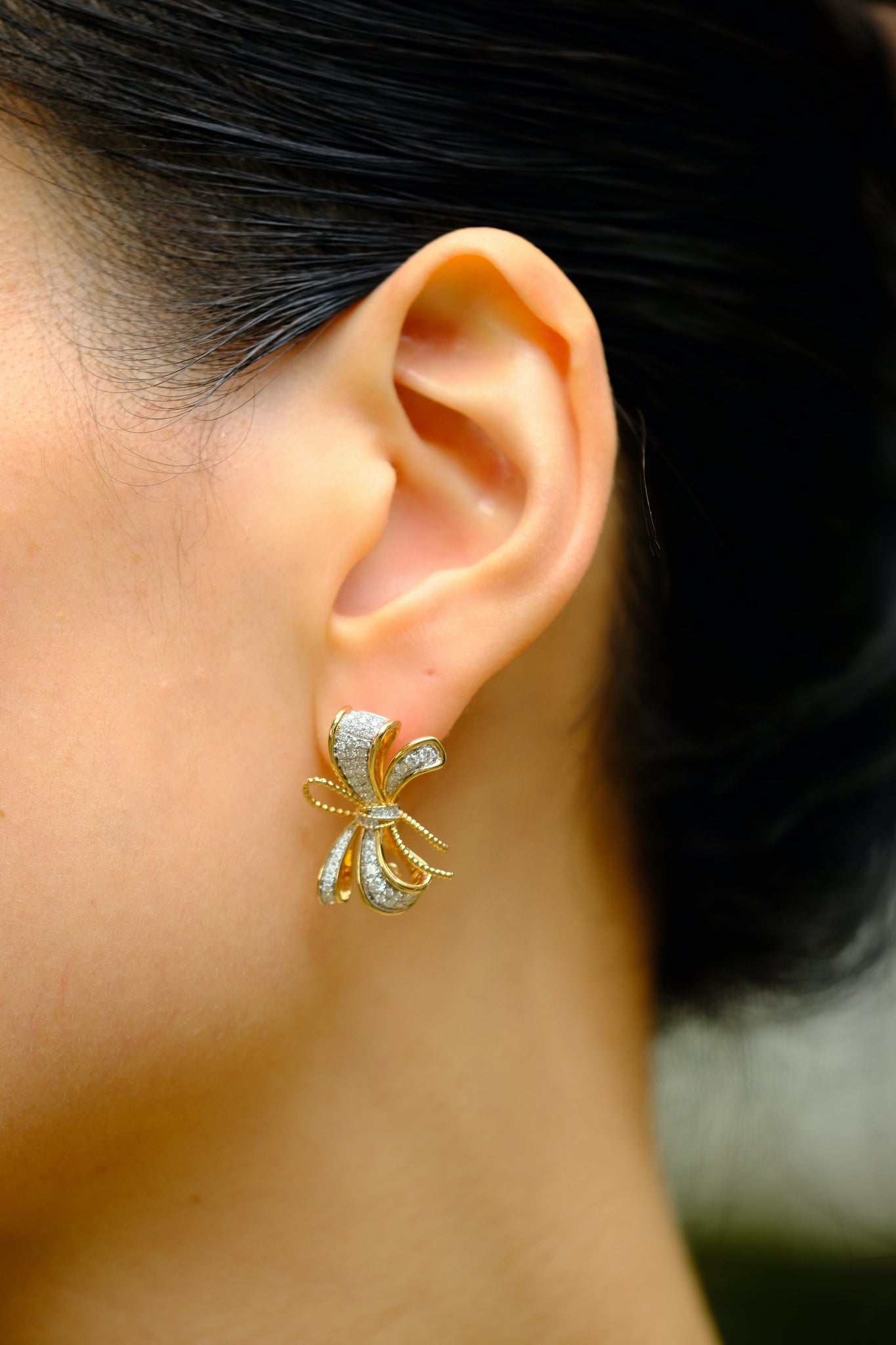 Papillon | Golden South Sea Pearl and Diamond Multi-Wear Earrings in 18K Yellow Gold